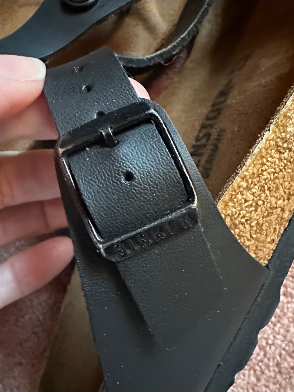 Womens Birkenstock Gizeh Sandal - Black Toe Post - Picture 13 of 14